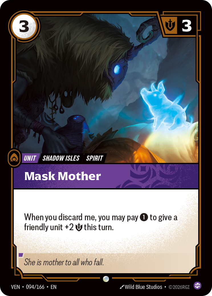 Mask Mother VEN-094/166 Normal Riftbound card