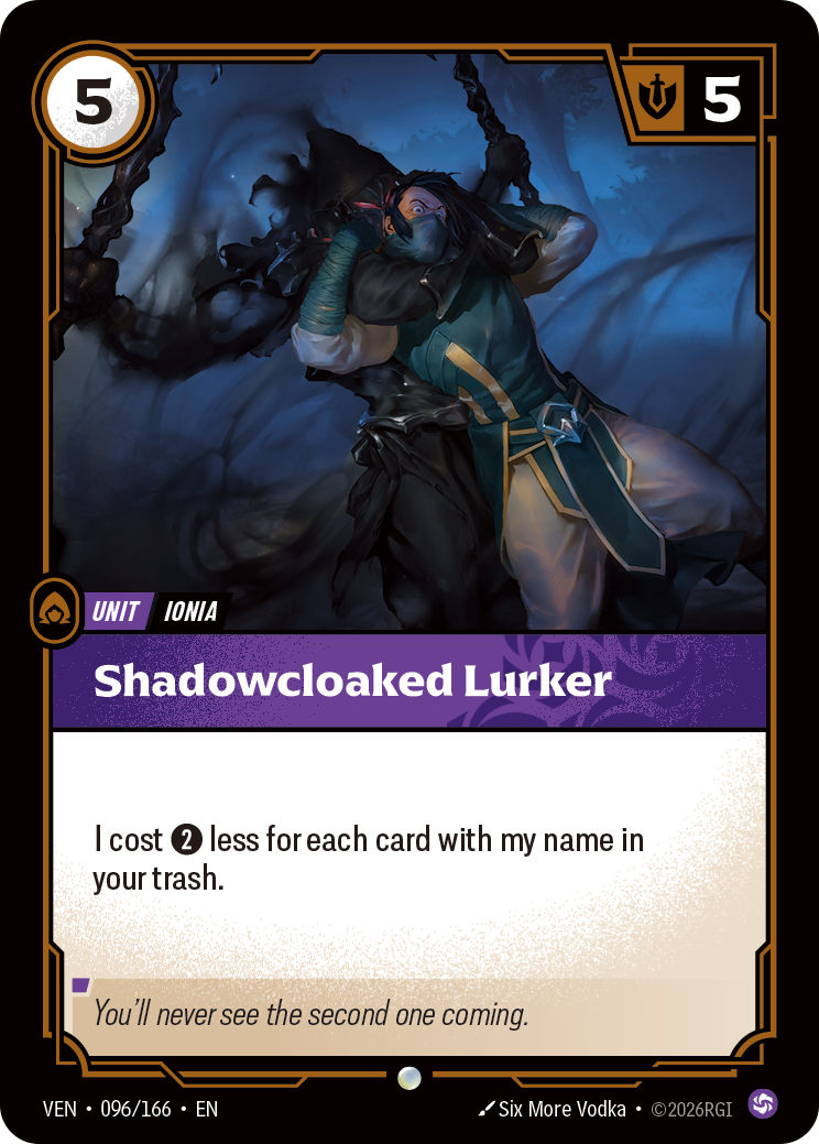 Shadowblade Lurker VEN-096/166 Normal Riftbound card
