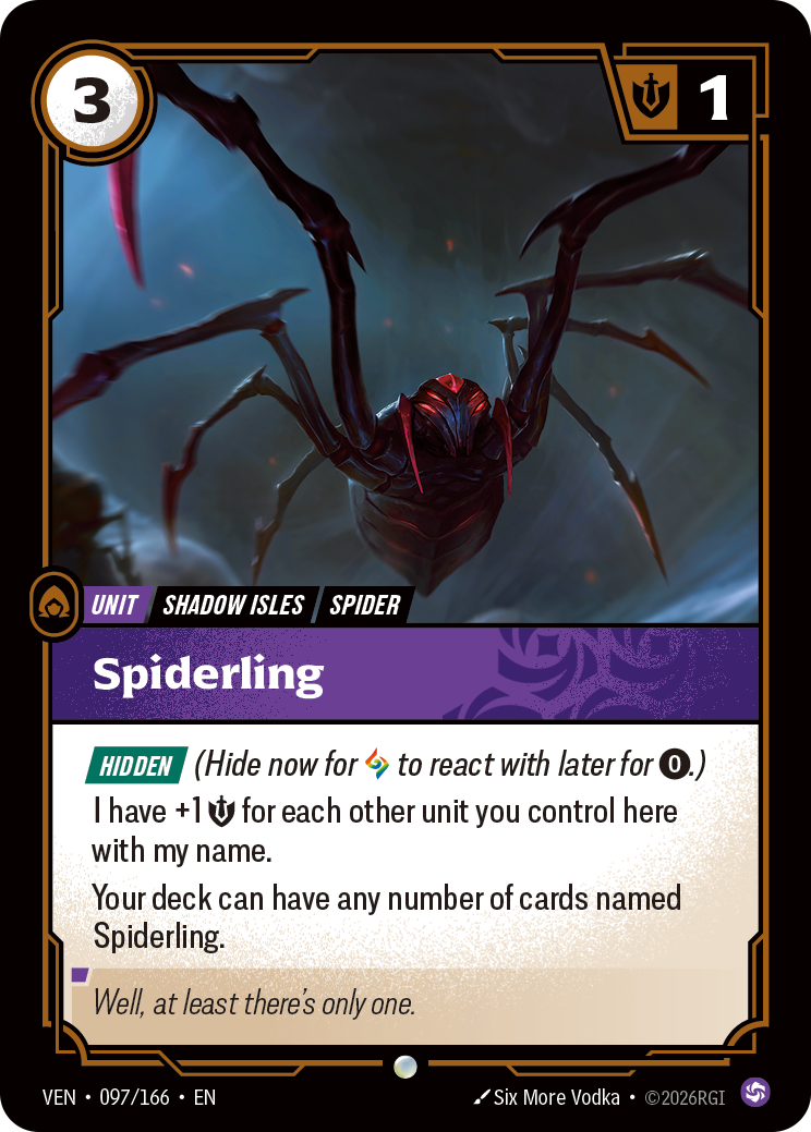 Spiderling VEN-097/166 Normal Riftbound card