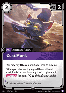 Gust Monk VEN-101/166-P Foil Riftbound card