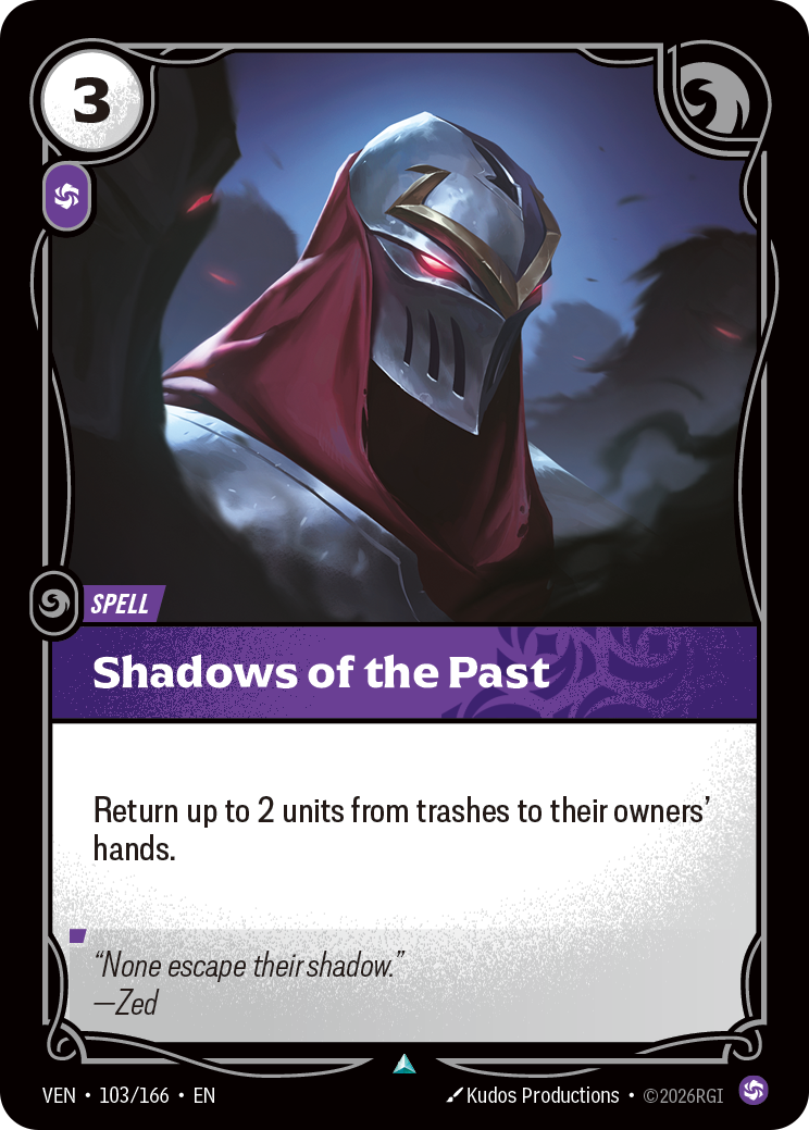 Shadows of the Past VEN-103/166 Normal Riftbound card