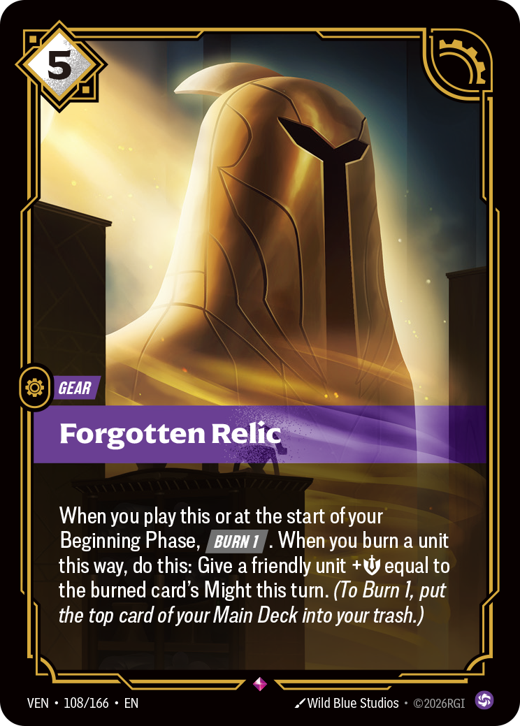 Forgotten Relic VEN-108/166 Normal Riftbound card