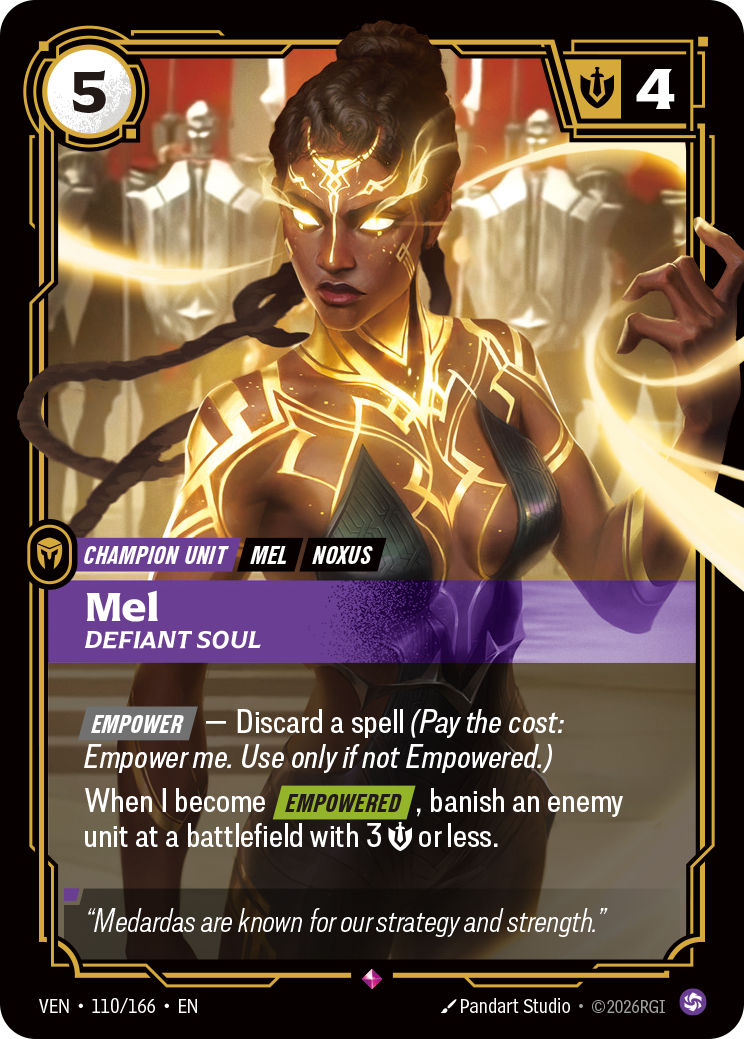 Mel, Defiant Soul VEN-110/166 Normal Riftbound card