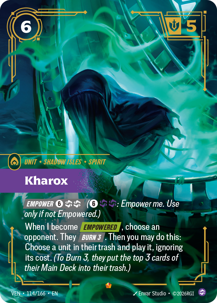 Kharox VEN-114/166 Normal Riftbound card