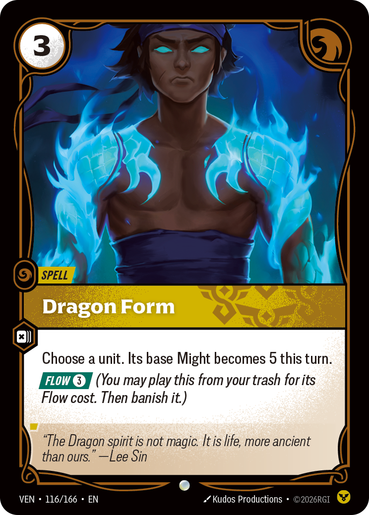 Dragon Form VEN-116/166 Normal Riftbound card