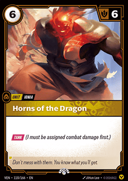 Horns of the Dragon VEN-118/166-P Foil Riftbound card