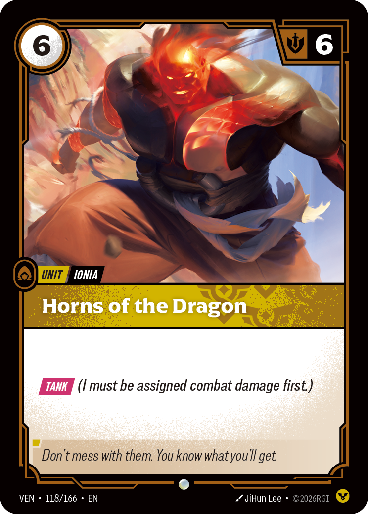 Horns of the Dragon VEN-118/166 Normal Riftbound card