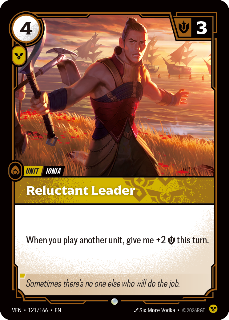Reluctant Leader VEN-121/166 Normal Riftbound card