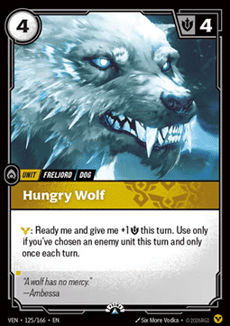Hungry Wolf VEN-125/166-P Foil Riftbound card