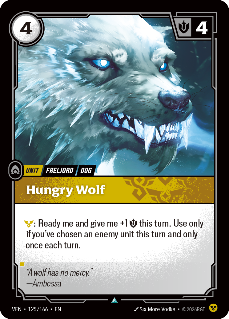 Hungry Wolf VEN-125/166 Normal Riftbound card