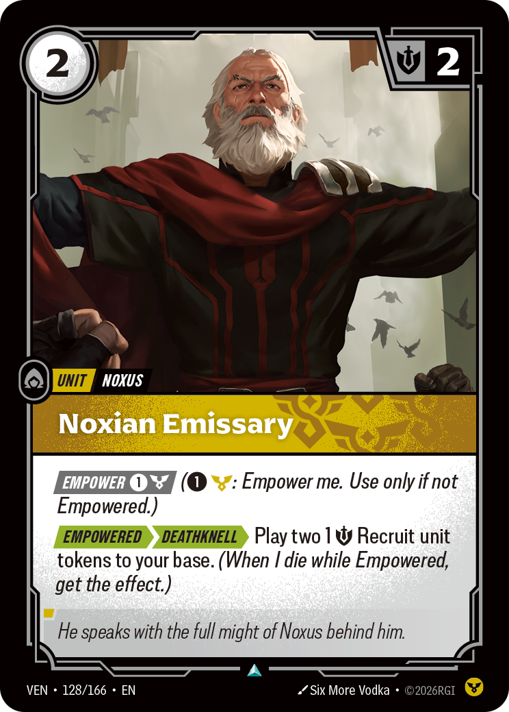 Noxian Emissary VEN-128/166 Normal Riftbound card