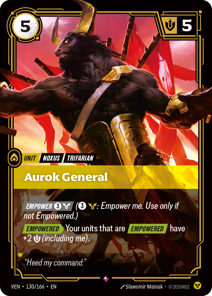 Aurok General VEN-130/166 Normal Riftbound card