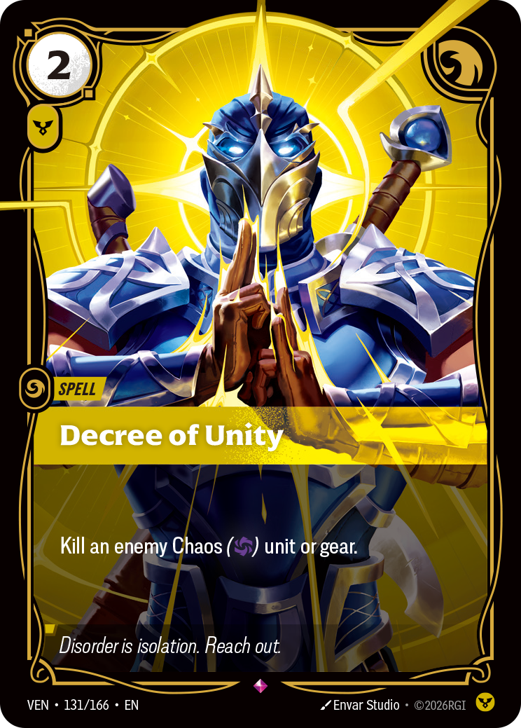 Decree of Unity VEN-131/166 Normal Riftbound card
