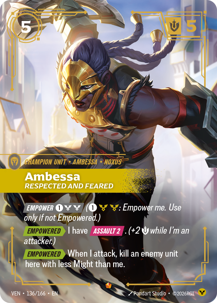 Ambessa, Respected and Feared VEN-136/166 Normal Riftbound card