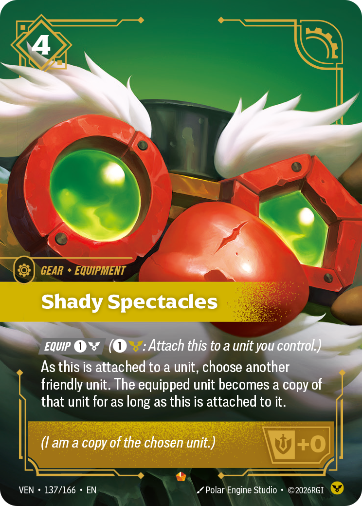 Shady Spectacles VEN-137/166 Normal Riftbound card