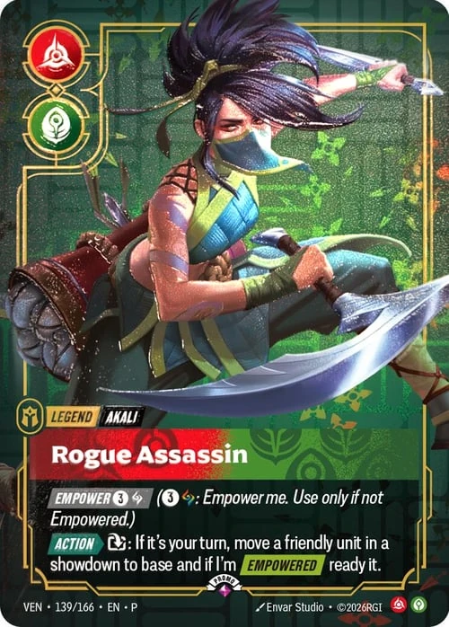 Rogue Assassin VEN-139/166-P-PRIZE Normal Riftbound card