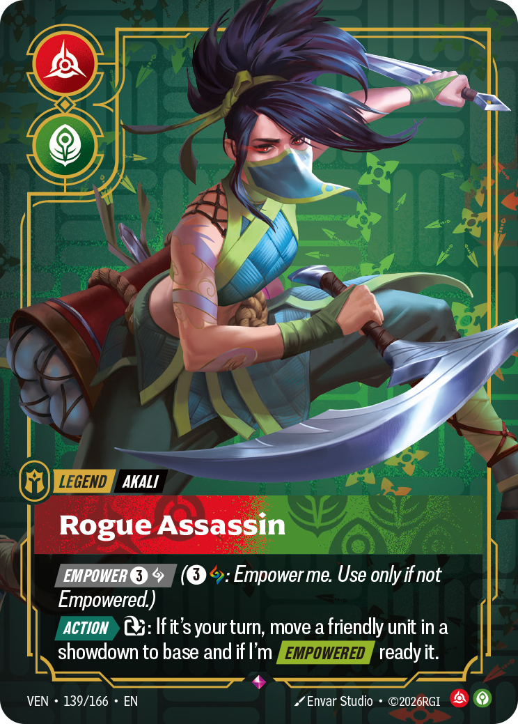 Rogue Assassin VEN-139/166 Normal Riftbound card