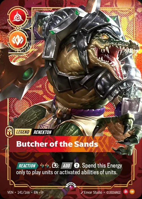 Butcher of the Sands VEN-141/166-P-BEST Foil Riftbound card