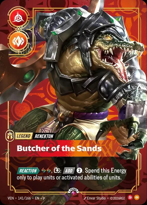 Butcher of the Sands VEN-141/166-P-PRIZE Normal Riftbound card