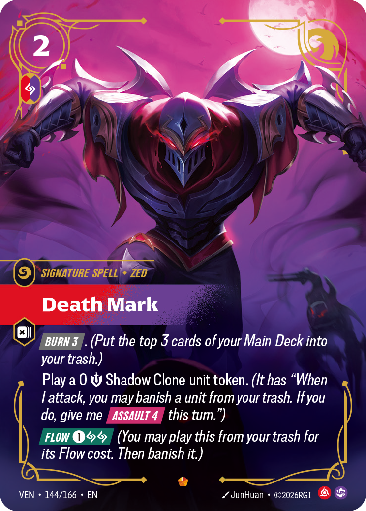 Death Mark VEN-144/166 Normal Riftbound card