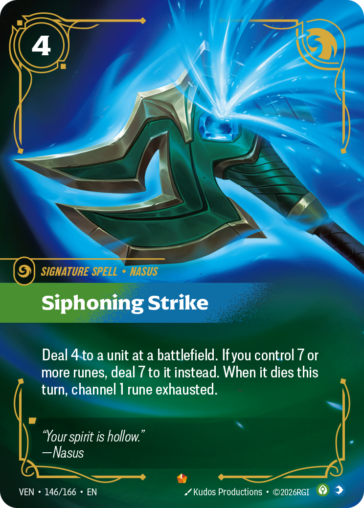 Siphoning Strike VEN-146/166 Normal Riftbound card