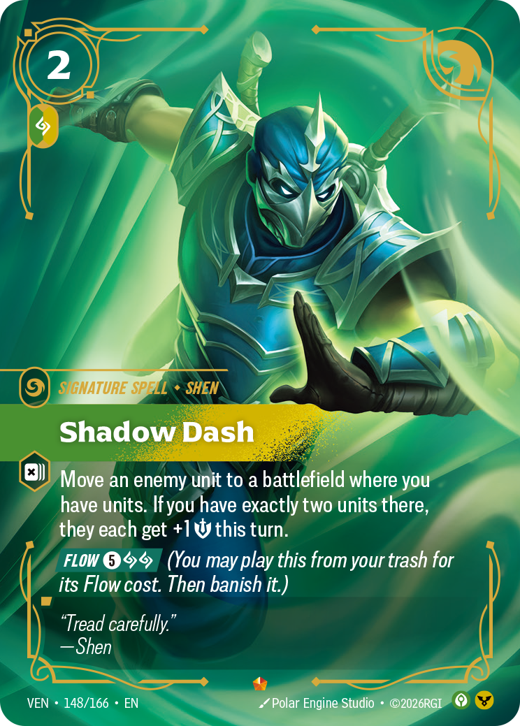 Shadow Dash VEN-148/166 Normal Riftbound card