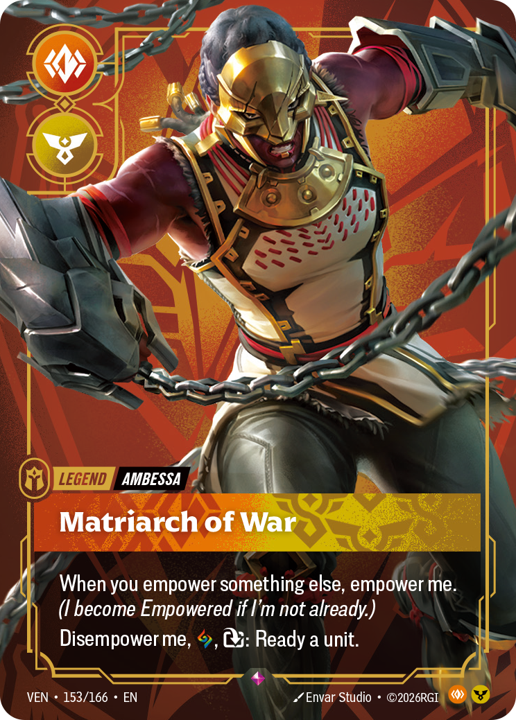 Matriarch of War VEN-153/166 Normal Riftbound card