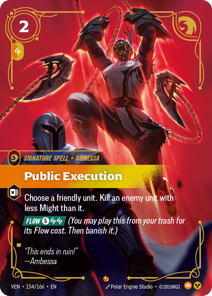 Public Execution VEN-154/166 Normal Riftbound card