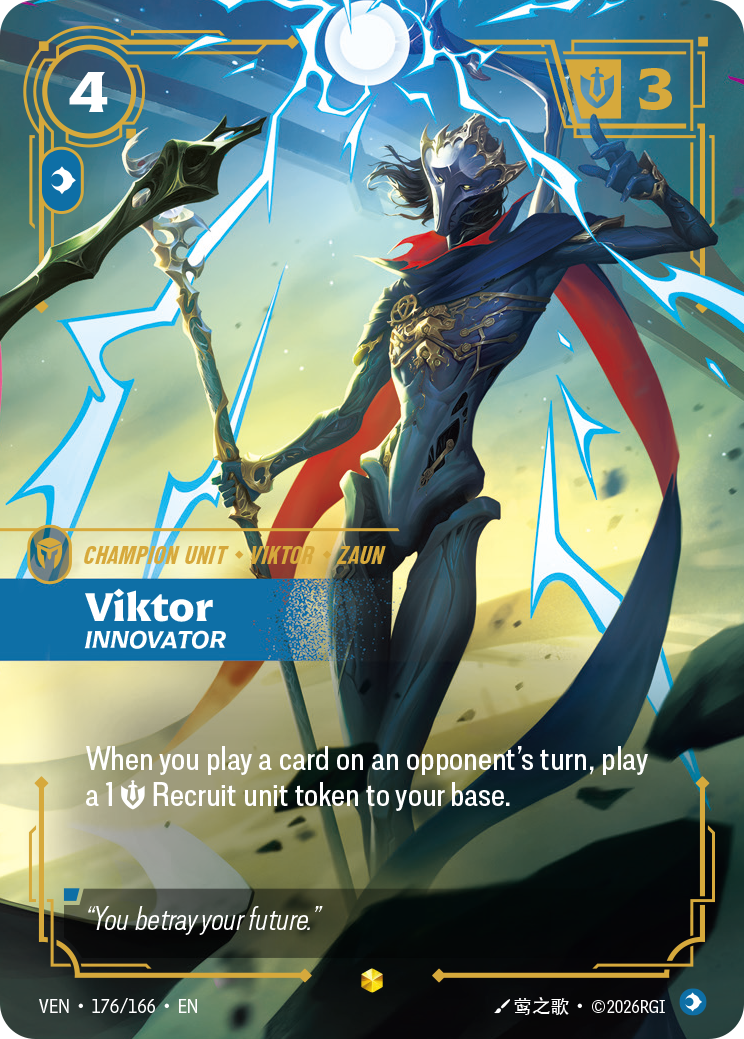 Viktor, Innovator VEN-176/166 Alternate Art Riftbound card