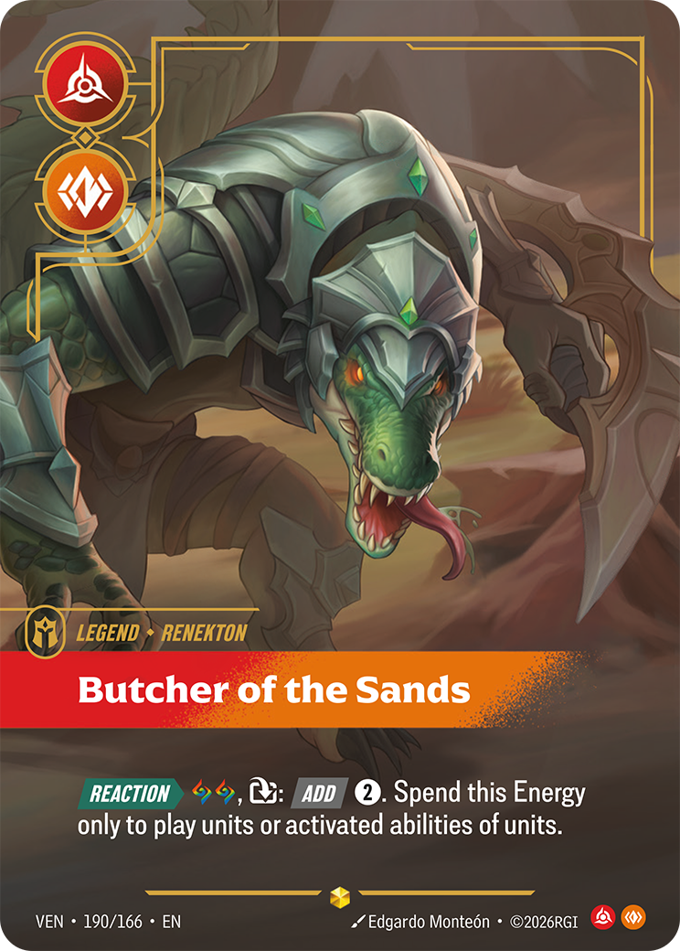 Butcher of the Sands VEN-190/166 Alternate Art Riftbound card