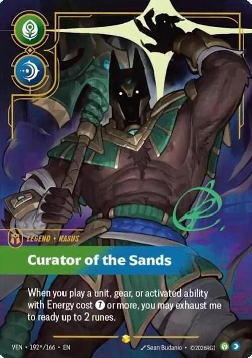Curator of the Sands VEN-192*/166 Signed Riftbound card
