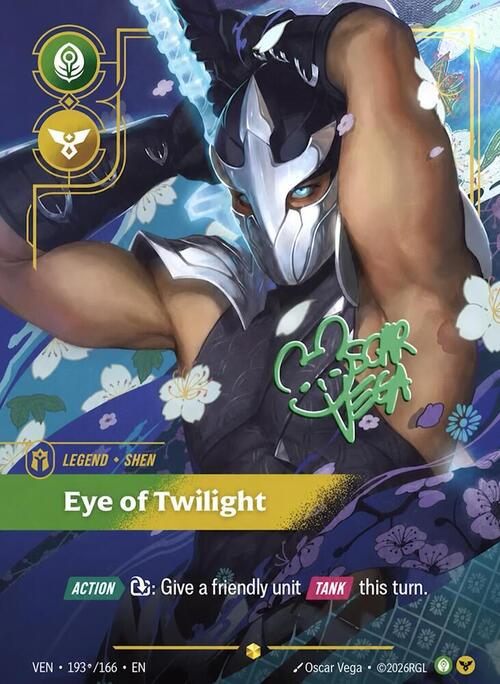 Eye of Twilight VEN-193*/166 Signed Riftbound card