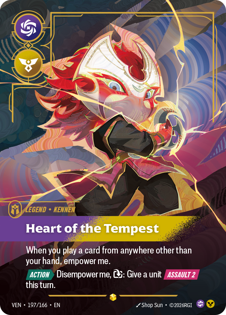 Heart of the Tempest VEN-197/166 Alternate Art Riftbound card