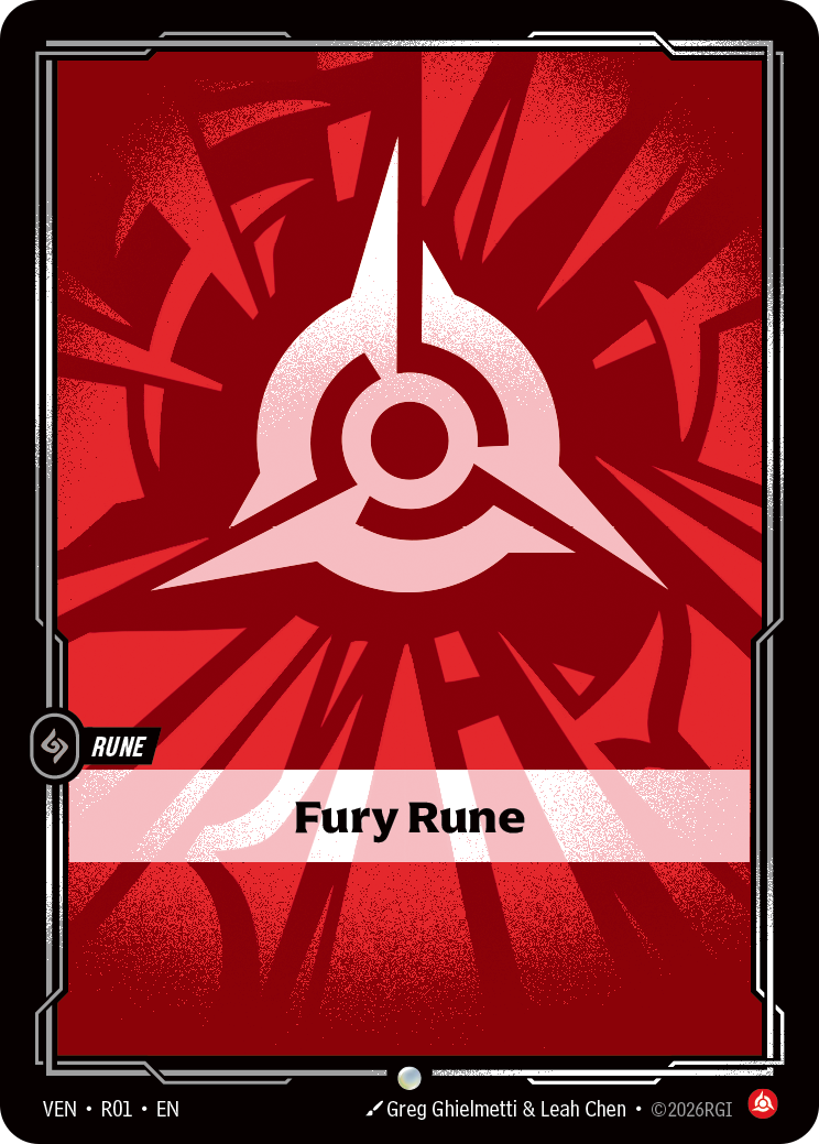 Fury Rune VEN-R01 Normal Riftbound card