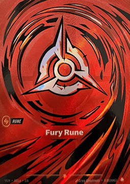 Fury Rune VEN-R01a Alternate Art Riftbound card