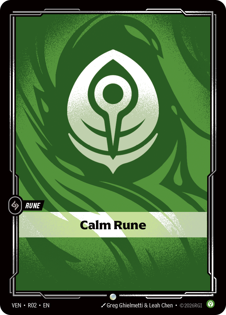 Calm Rune VEN-R02 Normal Riftbound card