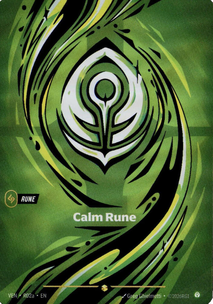 Calm Rune VEN-R02a Alternate Art Riftbound card