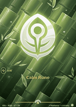 Calm Rune VEN-R02b-P Foil Riftbound card