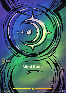 Mind Rune VEN-R03a Alternate Art Riftbound card