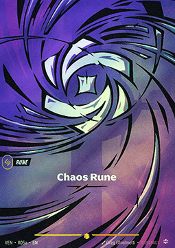 Chaos Rune VEN-R05a Alternate Art Riftbound card