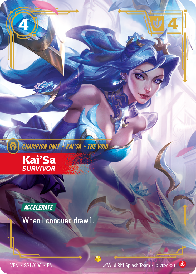 Kai'Sa, Survivor VEN-SP1/006 Normal Riftbound card