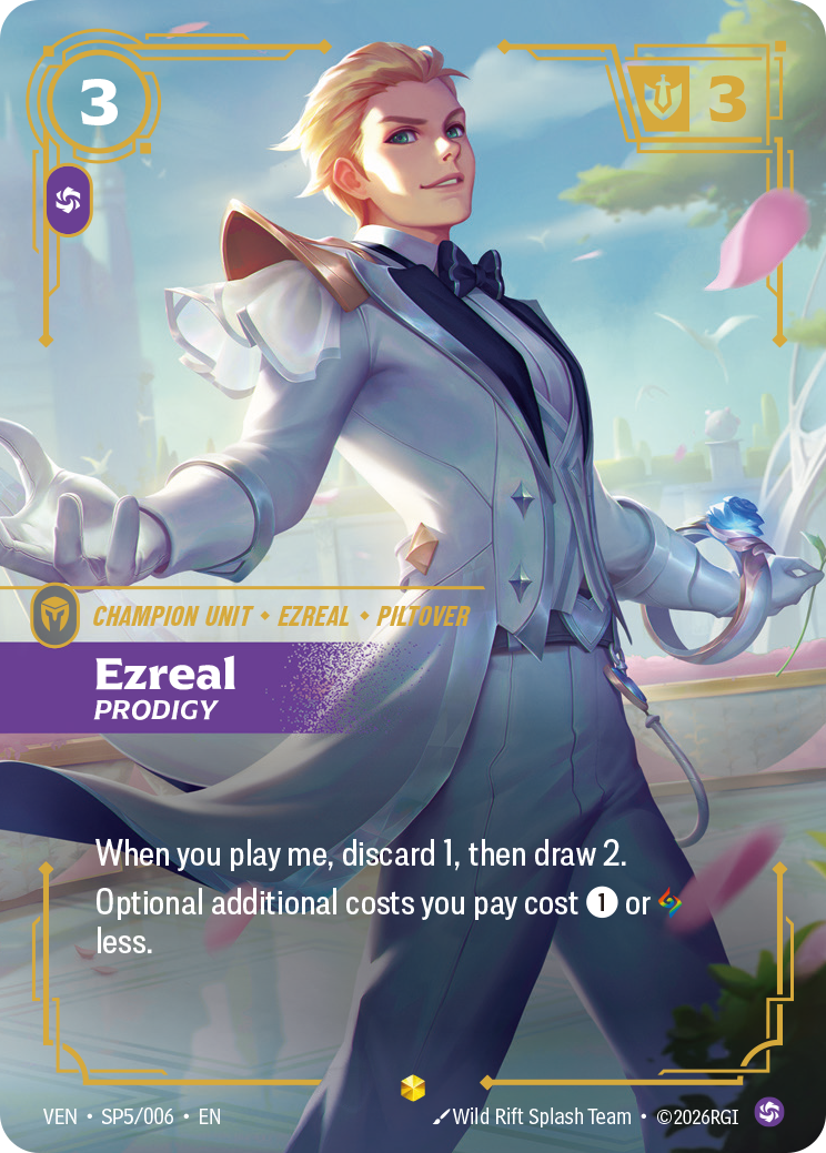 Ezreal, Prodigy VEN-SP5/006 Normal Riftbound card