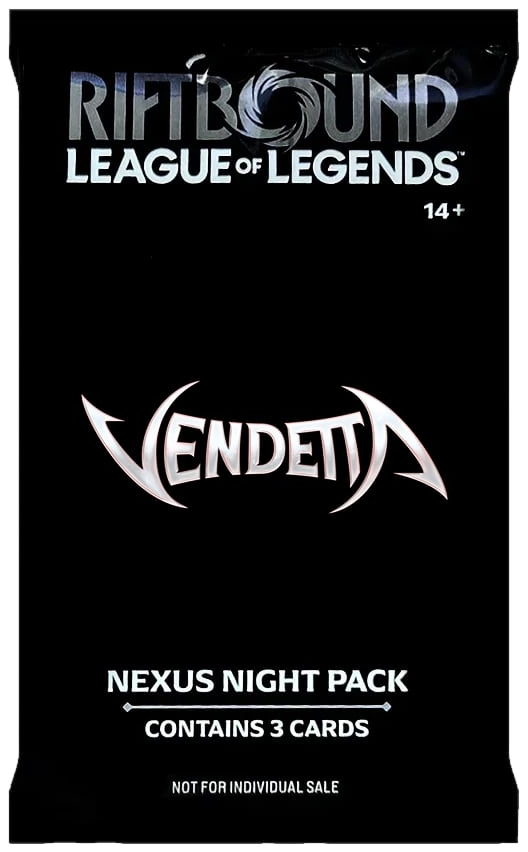 Vendetta Nexus Night Promo Pack Riftbound sealed product